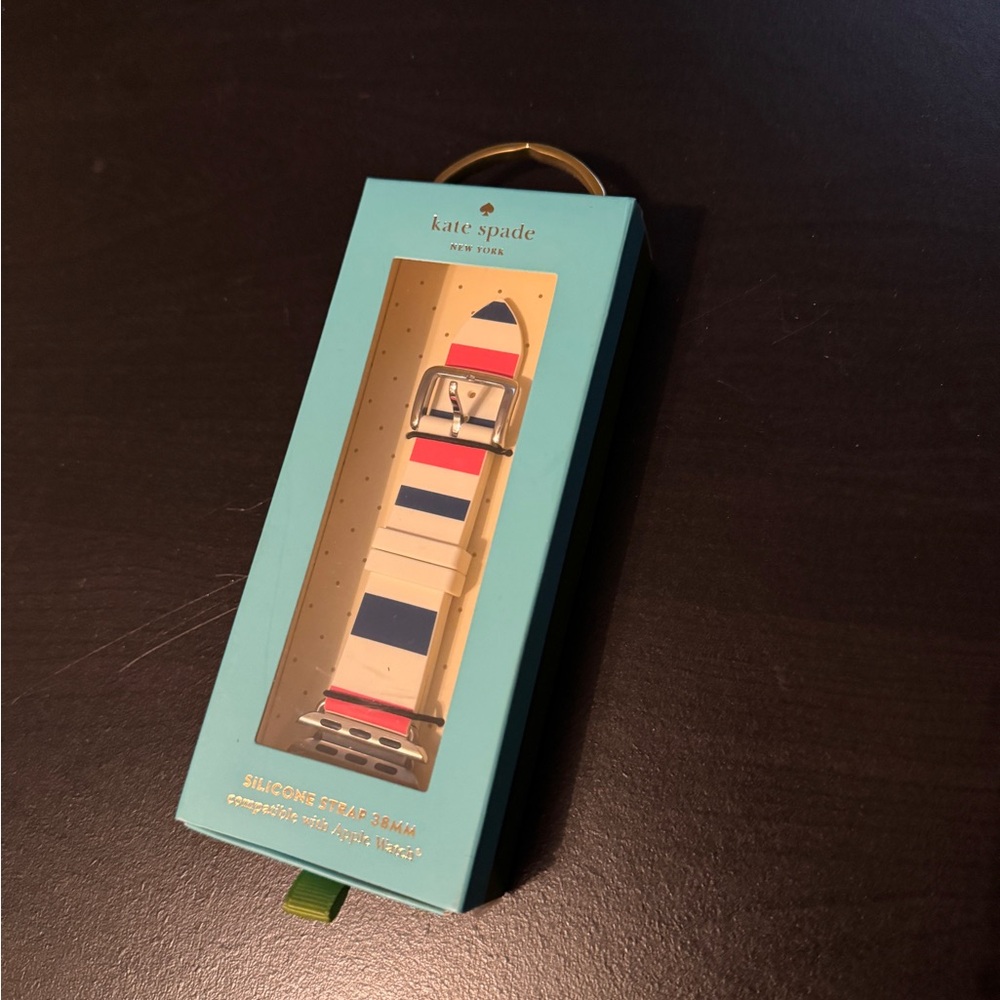 Kate Spade Striped Silicone Apple Watch Band- 38/40/41/42mm